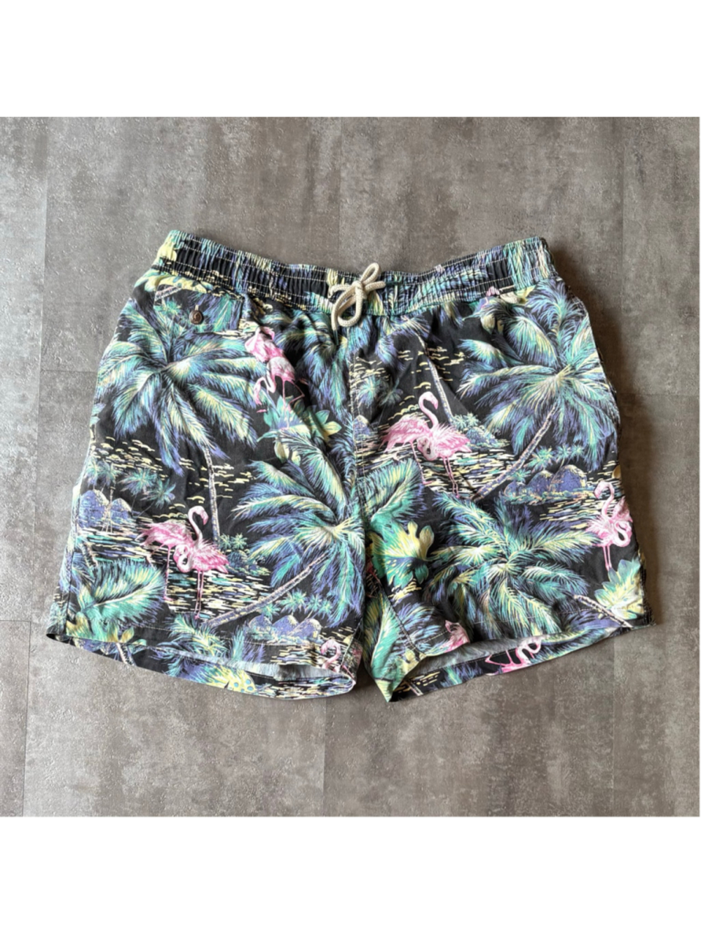 Polo Ralph Lauren Swimwear Shorts Men’s Large Flamingo Tropical